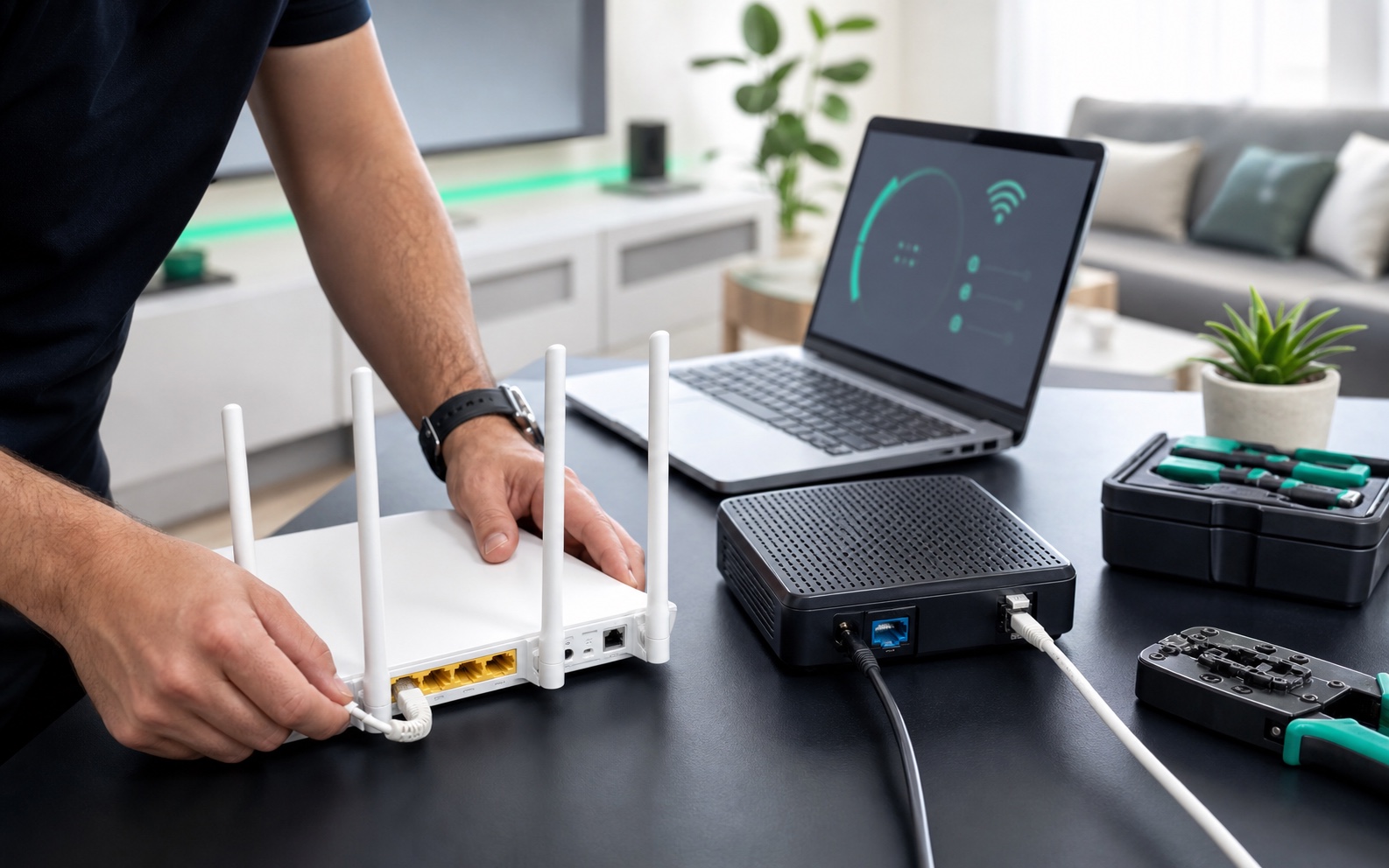 WiFi router beállítása otthoni környezetben